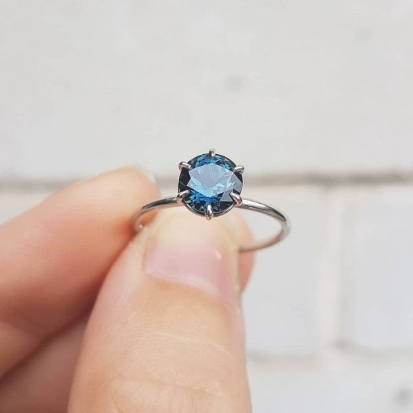 Sapphire engagement ring