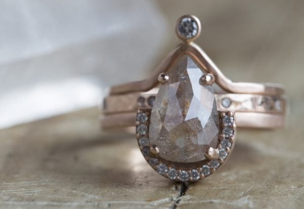 Stacking engagement rings