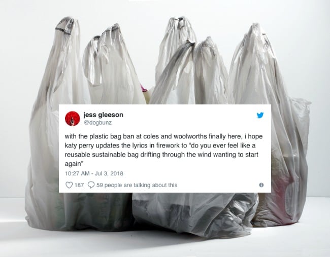 Coles banning woolworths bags hot sale