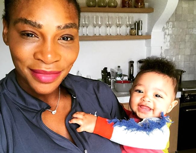 This Serena Williams baby moment at Wimbledon is working mum life.