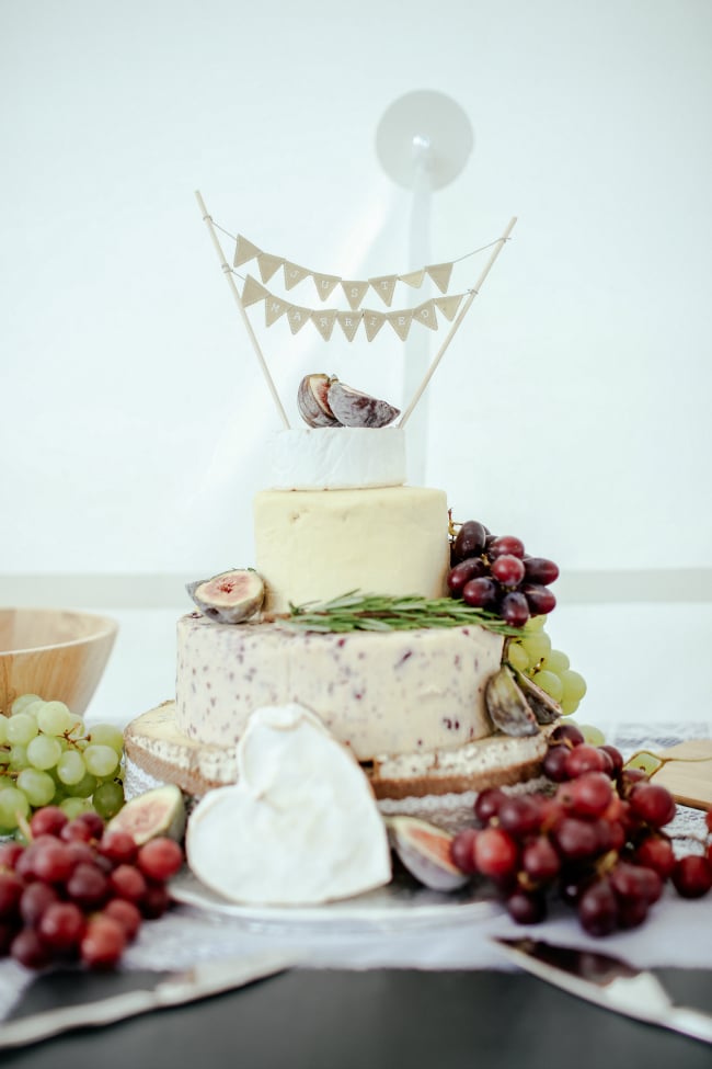 cheese wedding cake