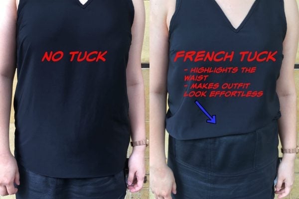 how to do a french tuck