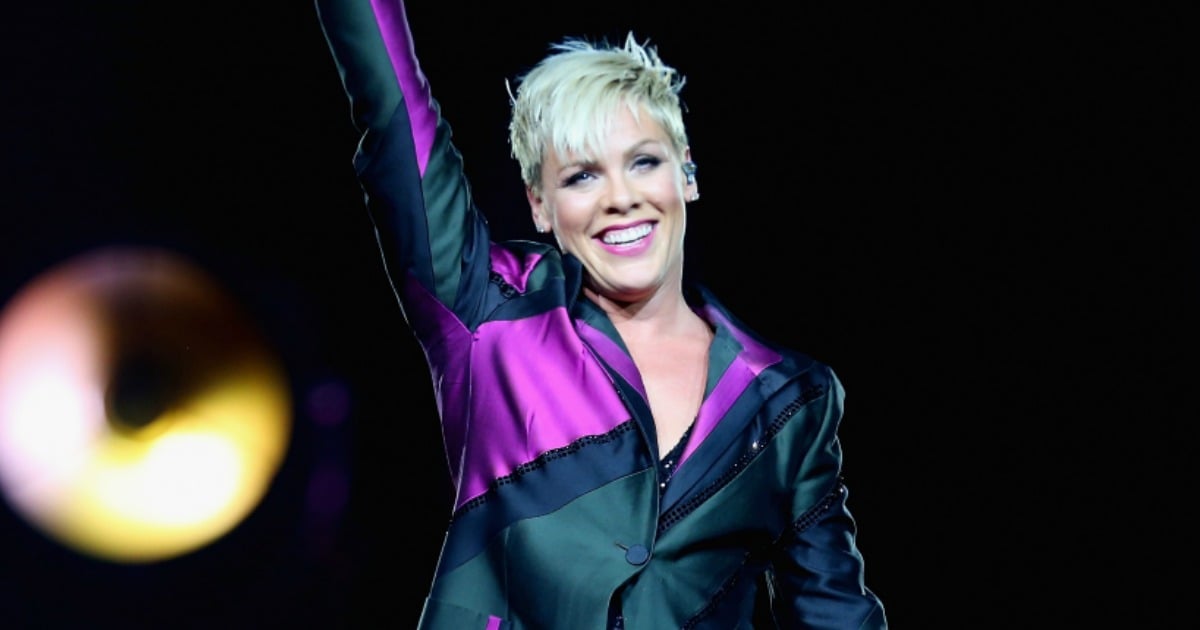 Pink's message to fans during her Beautiful Trauma concert in Sydney.
