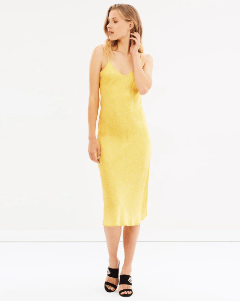 Silk Laundry printed 90s Silk Slip Dress