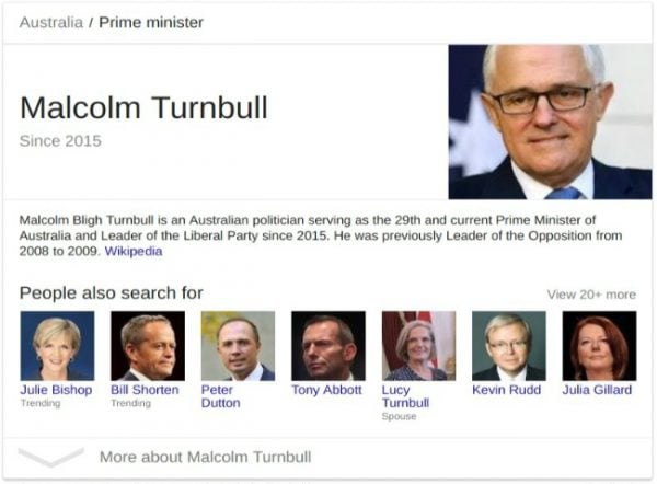 malcolm turnbull google