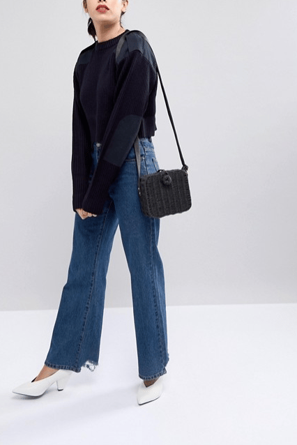 ASOS DESIGN Straw Basket Bag