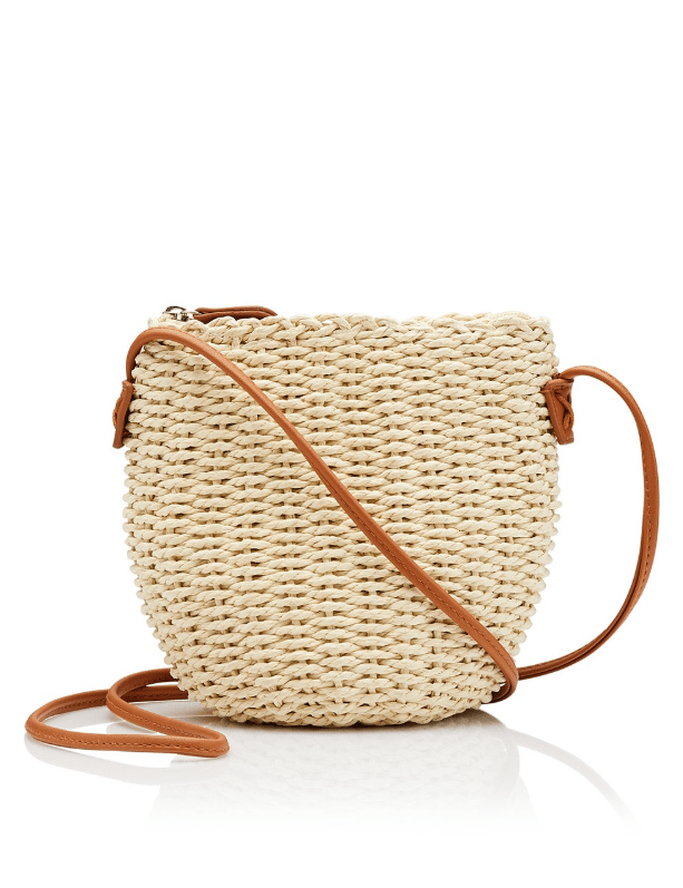 I can't stop thinking about this wicker bag and other mini picnic baskets.