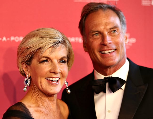 Julie Bishop and partner David Panton are the ultimate glamour