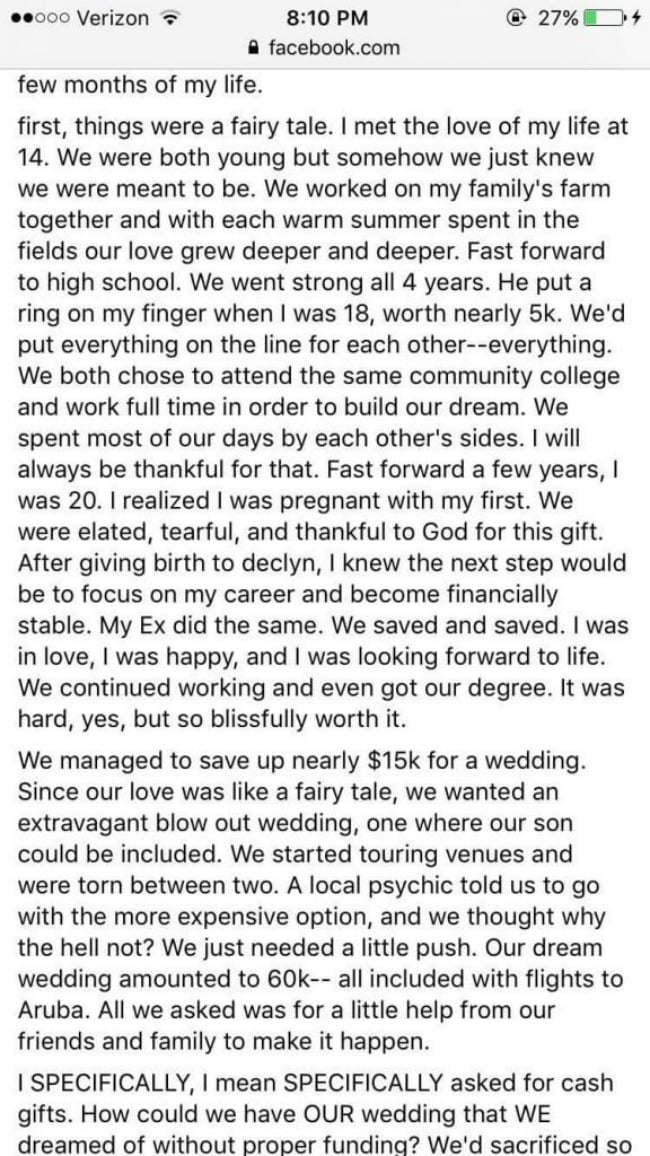 viral bride rant