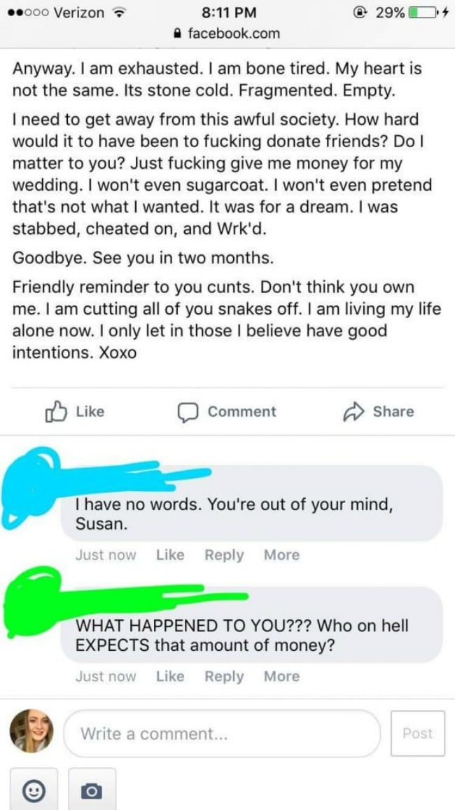 viral bride rant