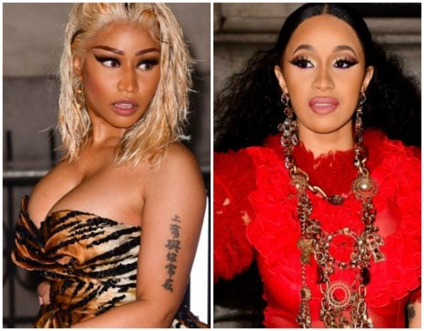 Cardi B threw a shoe at Nicki Minaj