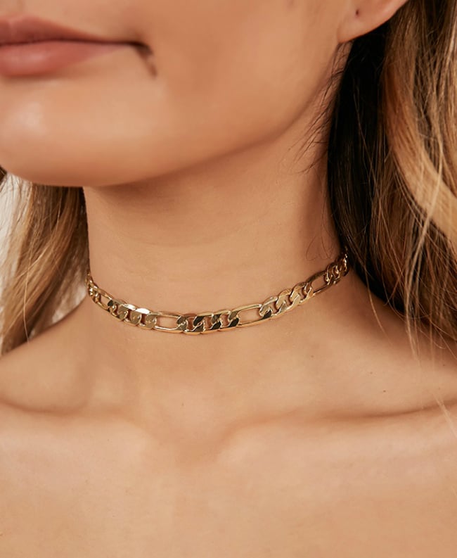 Showpo Don't Give In Choker in Gold