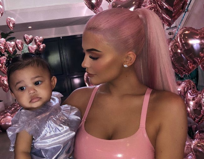 Kylie Jenner gave Stormi a Louis Vuitton-print Lamborghini for Christmas