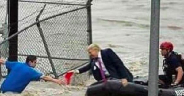 The Hurricane Florence Donald Trump Photo That's Going Viral.