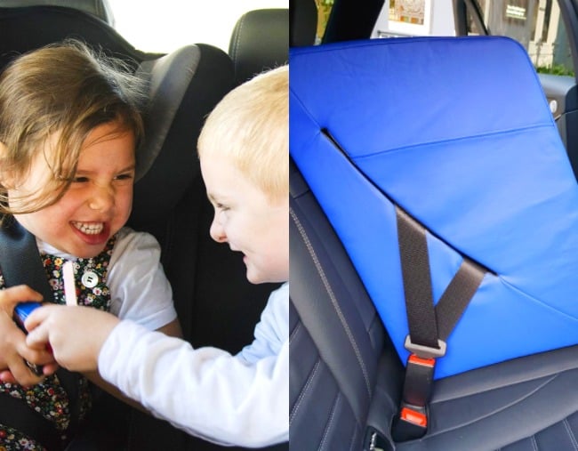 seperates children Inflatable Car Backseat Divider ends back seat fights! 