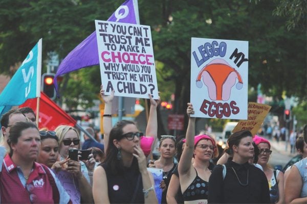 Abortion protests Queensland