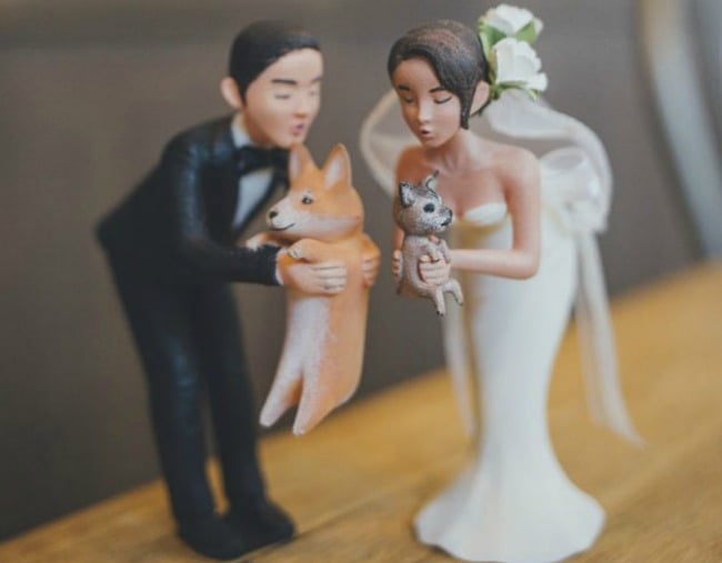 dog cake topper