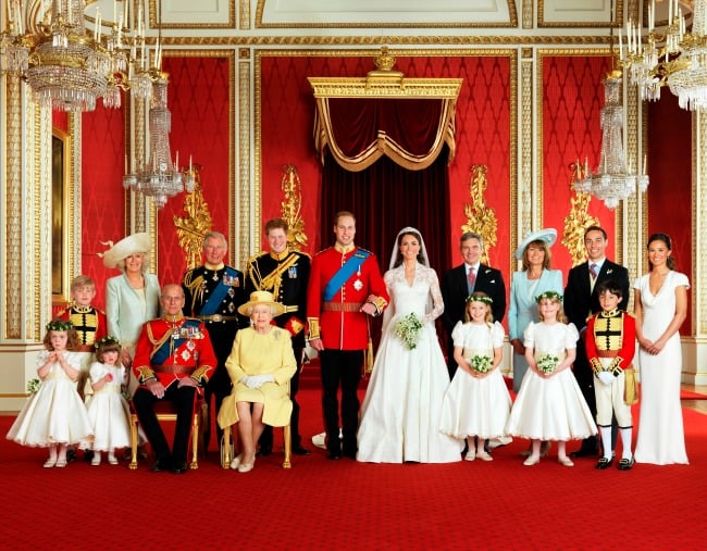 kate william wedding family photo