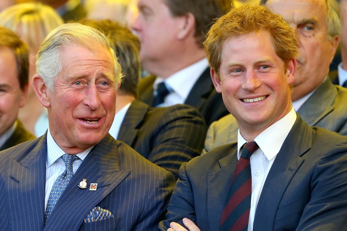 Prince Charles Prince Harry photos identical