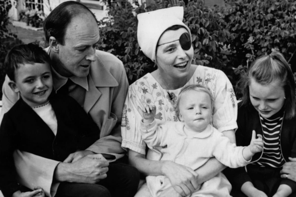 Roald Dahl And Family