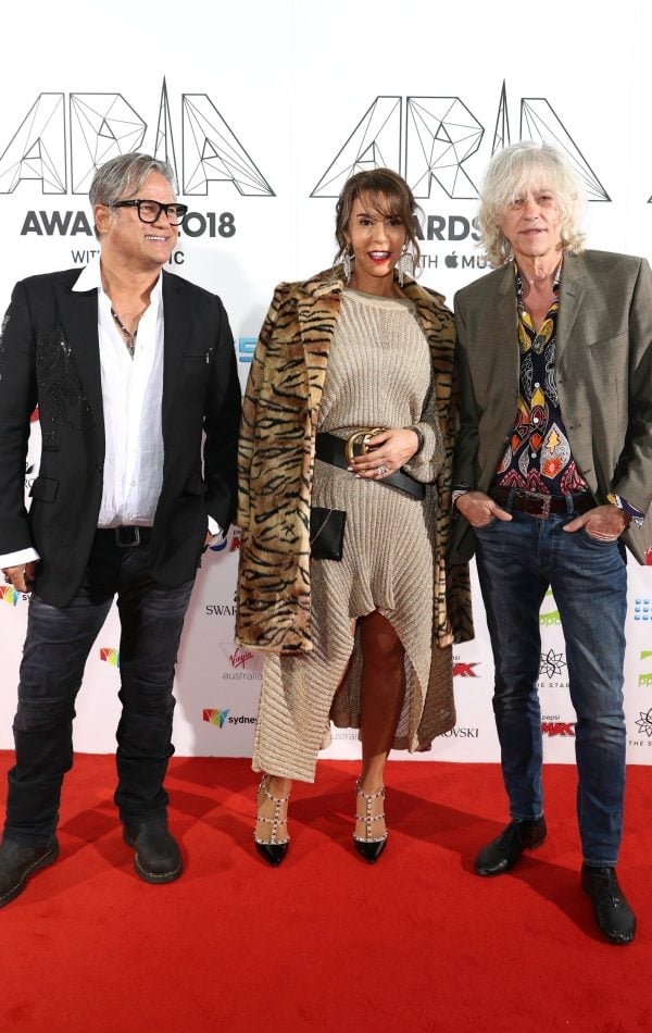 Jon Stevens and Sir Bob Geldof ARIA Awards 2018 red carpet