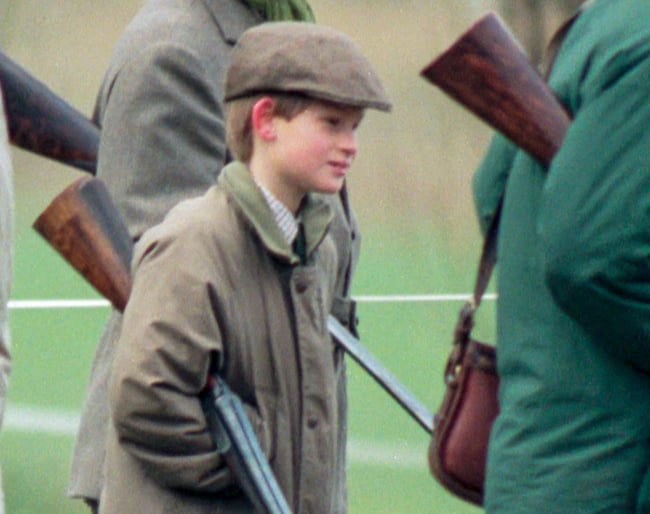 Prince Harry shoot at Sandringham, 1996