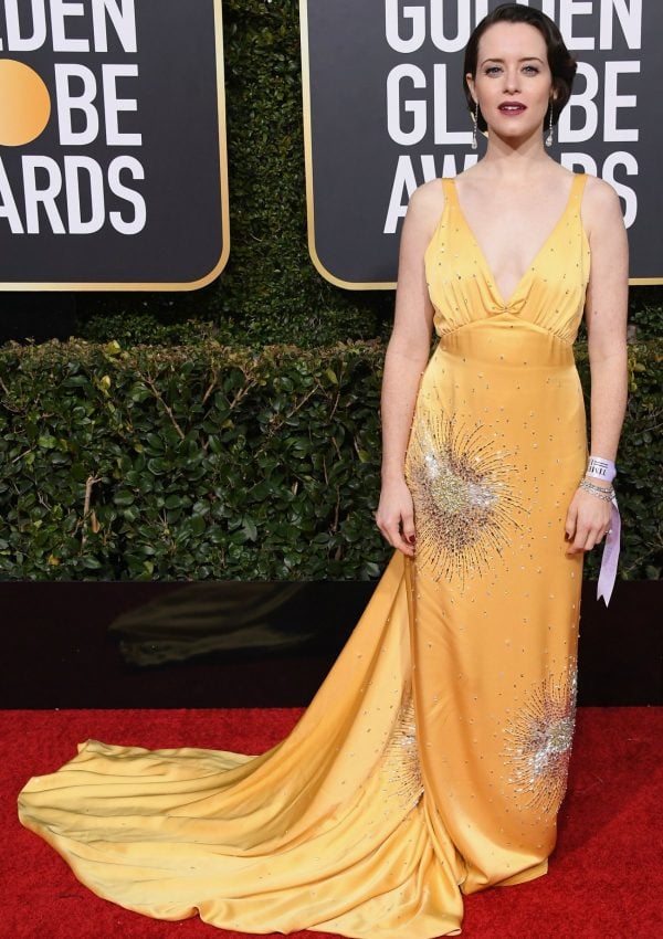 golden globes 2019 red carpet fashion Claire Foy