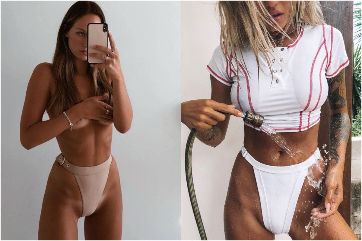 Australian Bikini Pussy - There's another 'clit hammock' swimming costume and STOP.