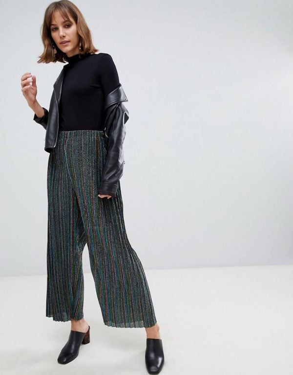 THE LINEN BLEND WIDE LEG PANT