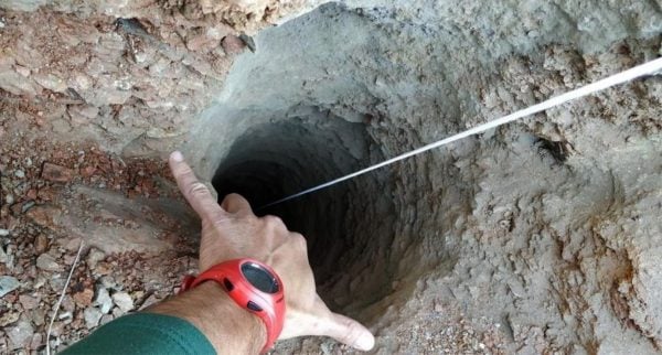 The borehole Julen Rosello fell down.