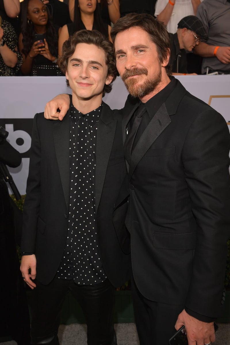 Timothee Chalamet and Christian Bale.