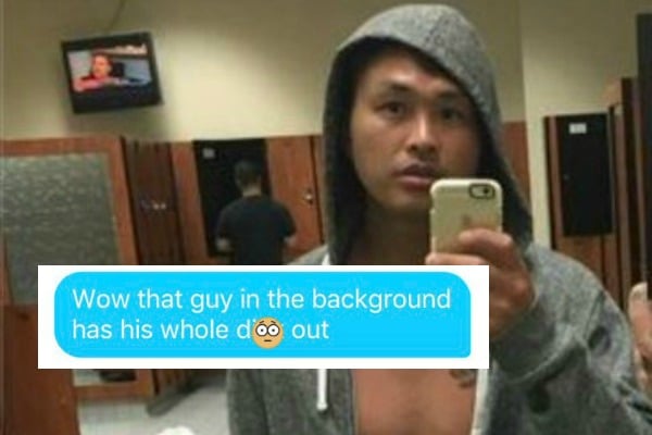 Bad Tinder Profiles The X Rated Mistake Hidden In One Mans Gym Selfie 