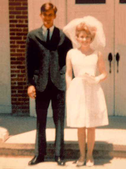 Carl Dean and Dolly Paron on their wedding day.