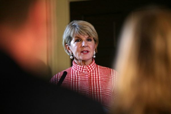 julie bishop resignation