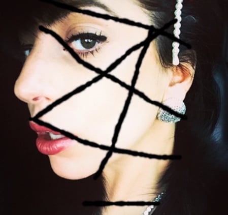 Gaga's moody Instagram picture.