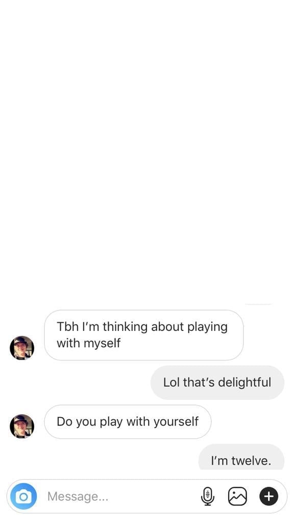 16yo boy's creepy messages to 12yo girl on Instagram