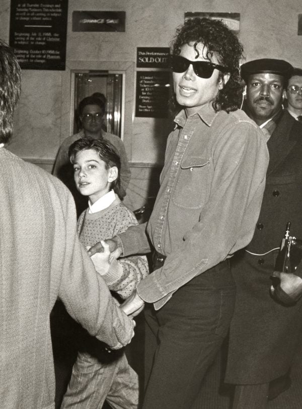 Michael Jackson and Liza Minnelli Attending 1988 Performance of "The Phatom of the Opera"