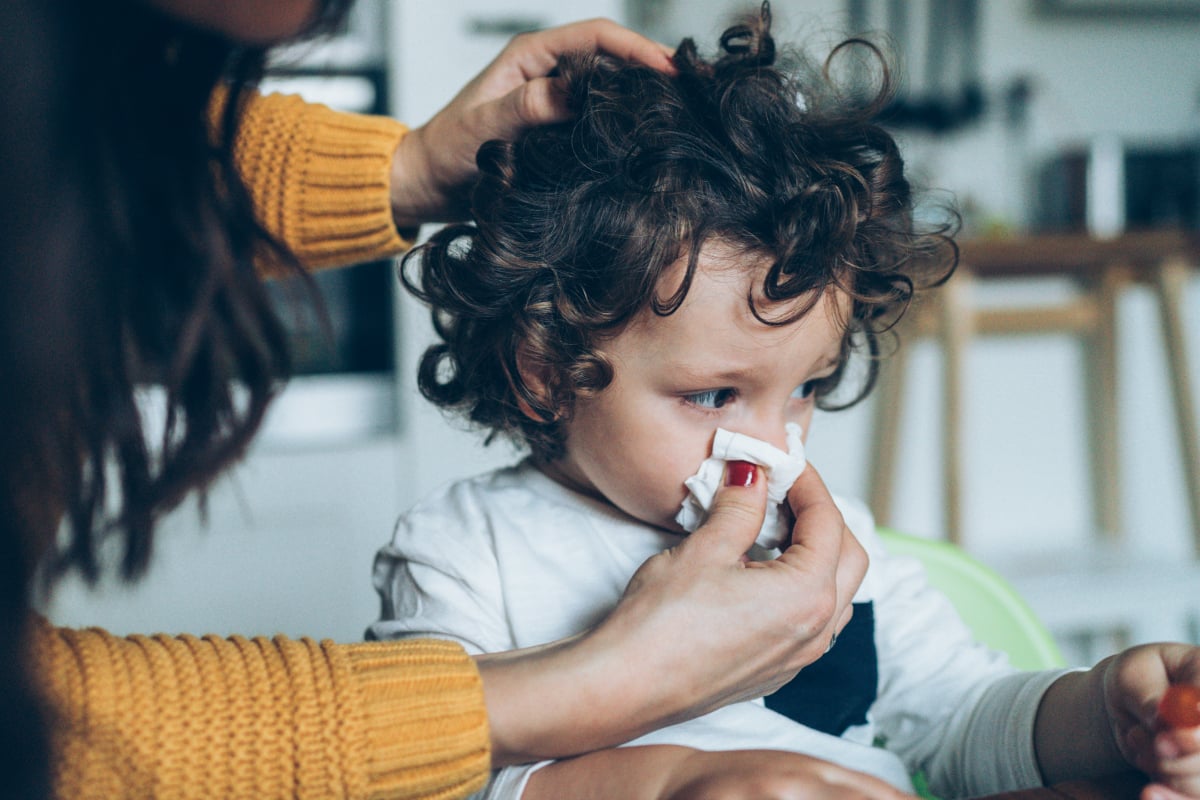 sucking snot out of babies nose