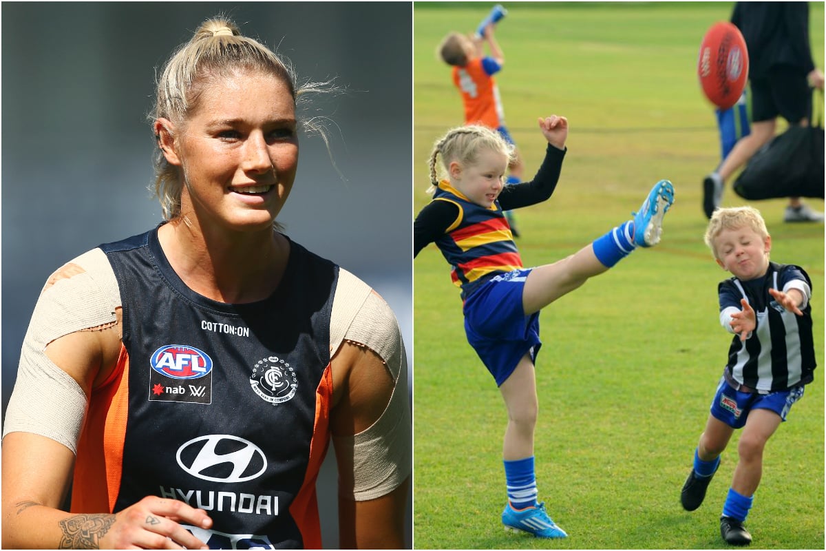 Tayla Harris Comments AFLW Player S Response To Trolled Kick Photo