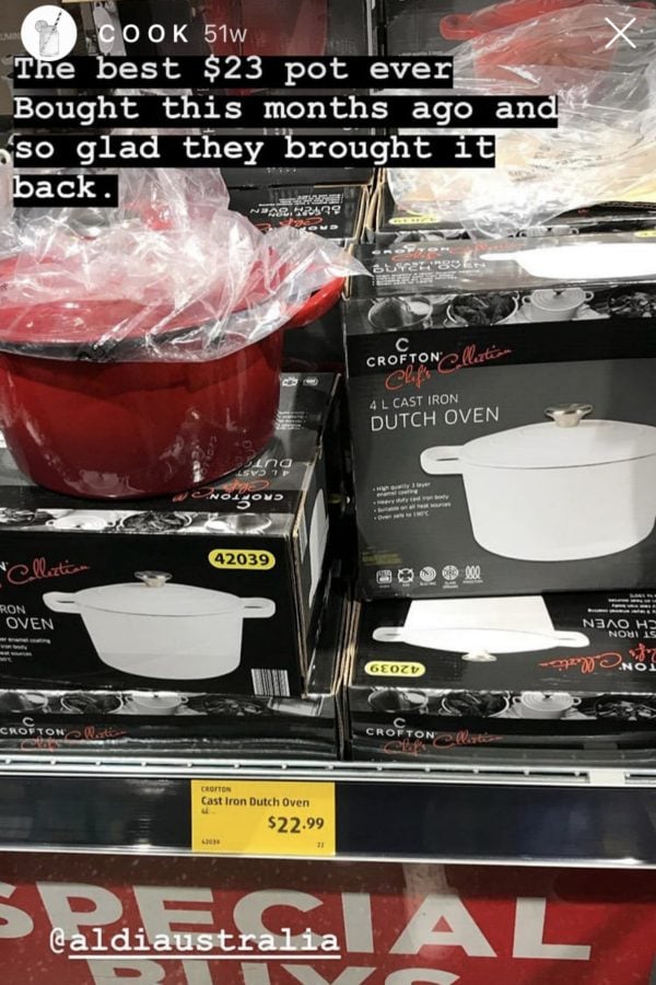 Aldi is bringing back its cult $25 cast iron Dutch ovens - 9Kitchen