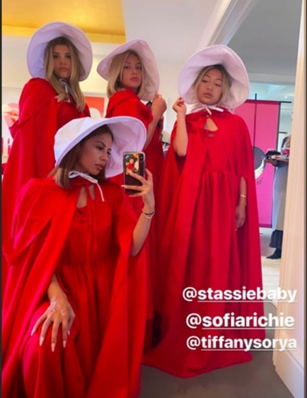 kylie jenner handmaid's tale party