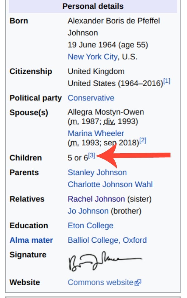 boris johnson children