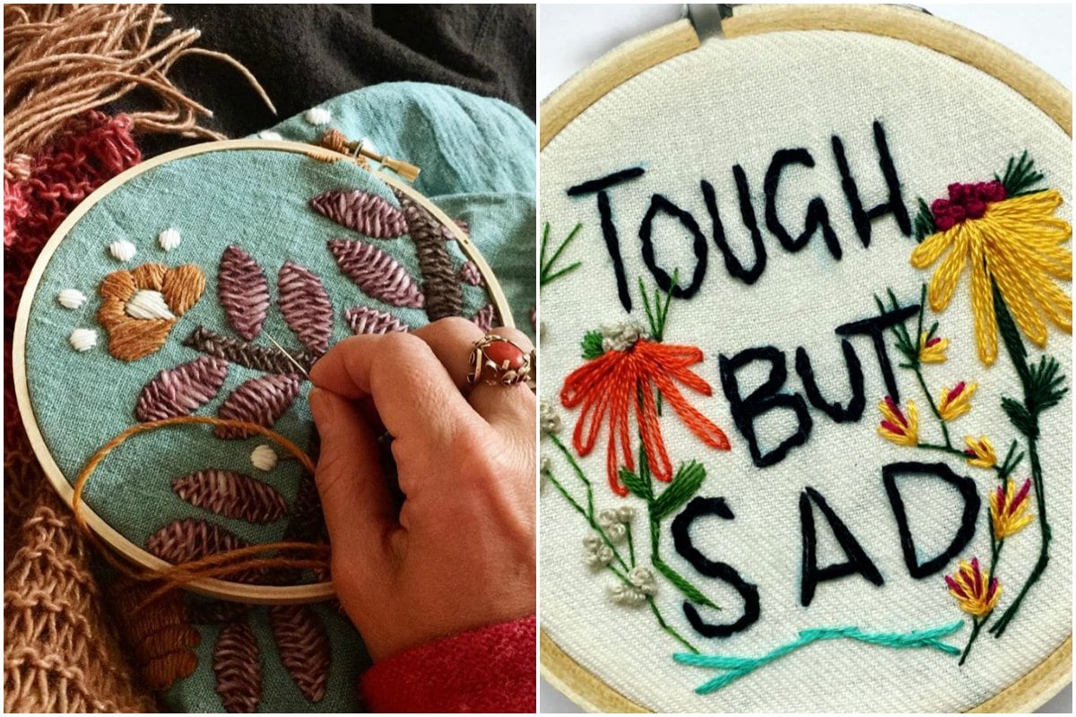 cross stitching millennials