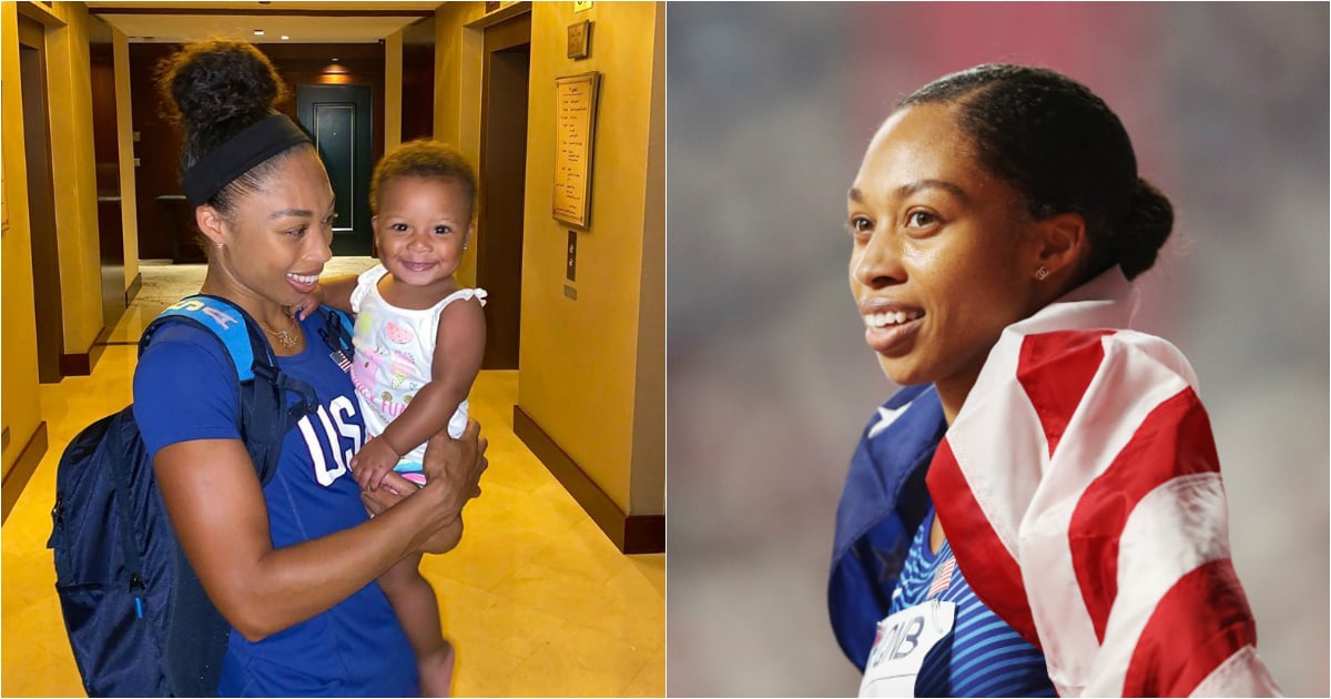 Allyson Felix sets world record 10 months postpartum.