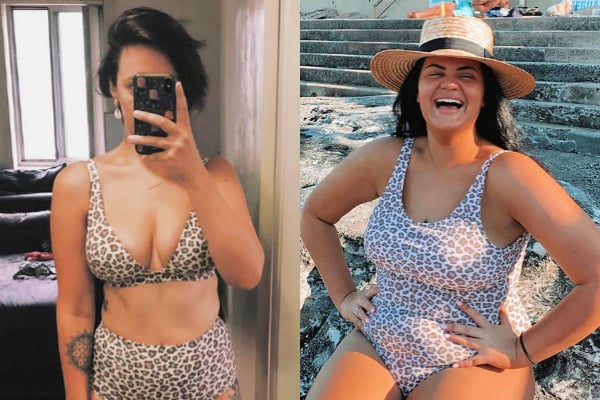 FOUND: The Kmart leopard print bikini and one piece under $25.