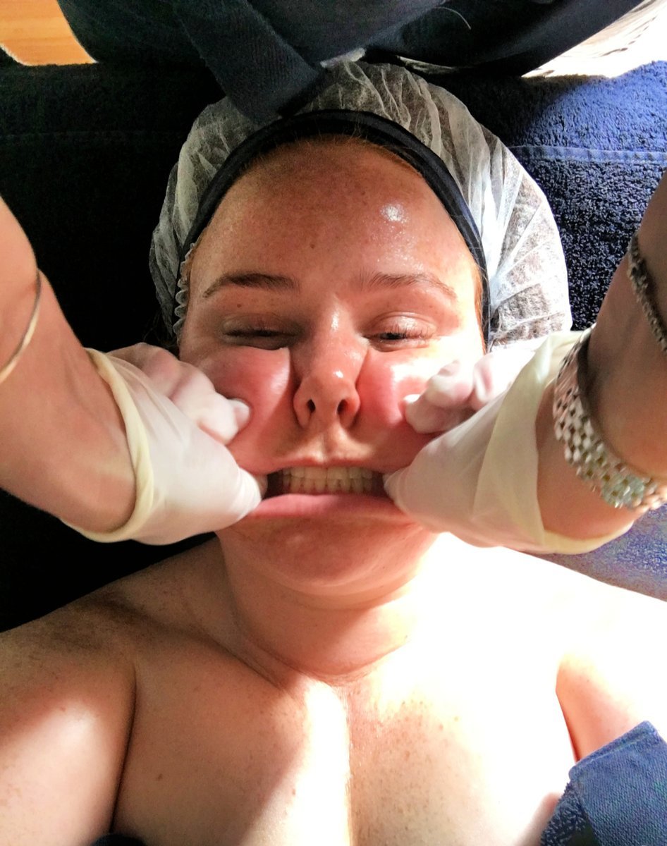 intraoral face massage