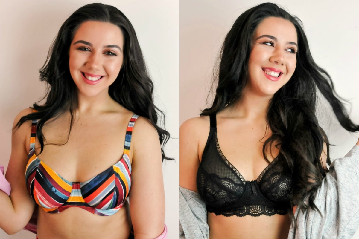 How to find the right size bra for women with D plus cups.