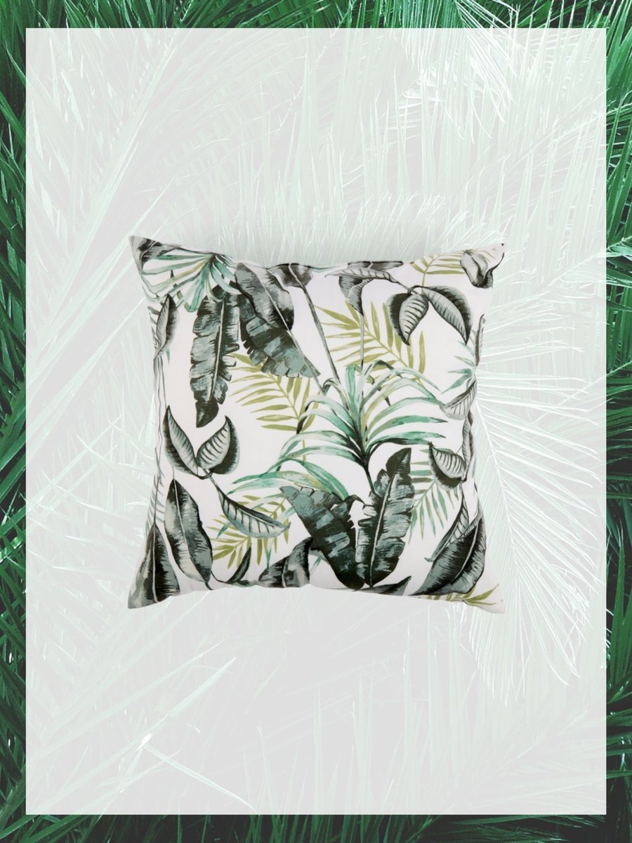 House & Home Vintage Palm Cushion 43cm x 43cm