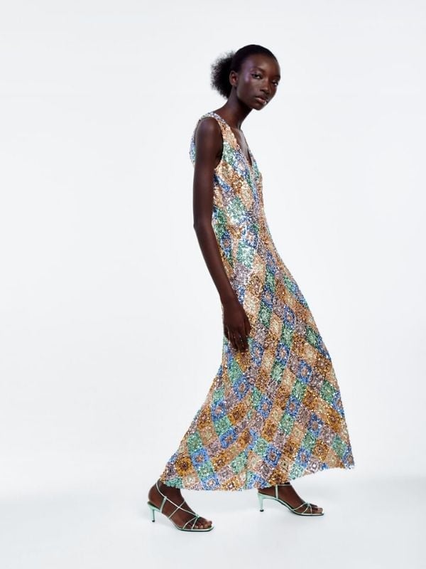 Zara Limited Edition Sequinned Dress