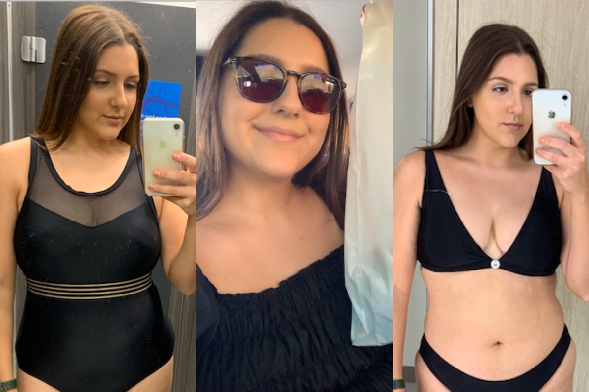 Black bikini size 14: We go searching for the perfect swimsuit.